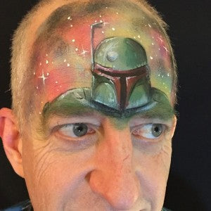 Bounty Hunter-Inspired Face Painting Mask