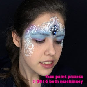 Delicate Ice Princess Mask Tutorial With Bling Cluster