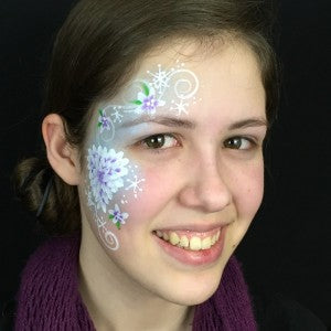 Valentine Design in Blue and Purple Inspired by Zoe Howe