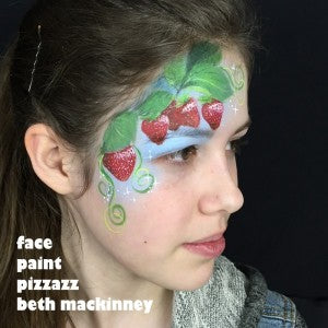 Realistic Strawberry Eye Design