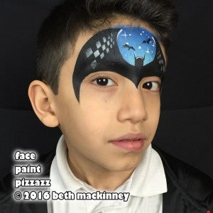 Stencil-Enhanced, Batman-Inspired Mask