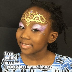 Golden amethyst princess crown tutorial