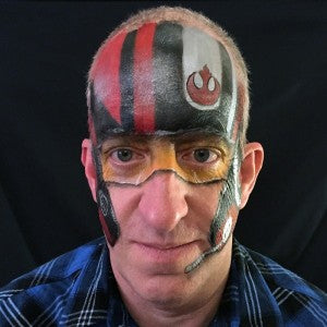 Poe Dameron Inspired Helmet Face Painting Tutorial
