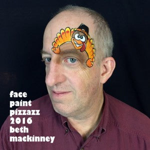 Crazy Cartoon Turkey Face Painting Tutorial