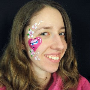 Happy Heart Valentine Cheek Art Tutorial