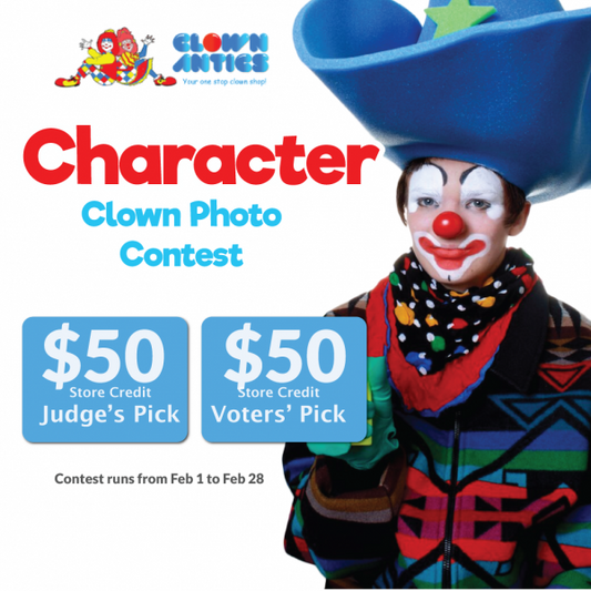 Join our Character Clown Photo Contest! Win $50!
