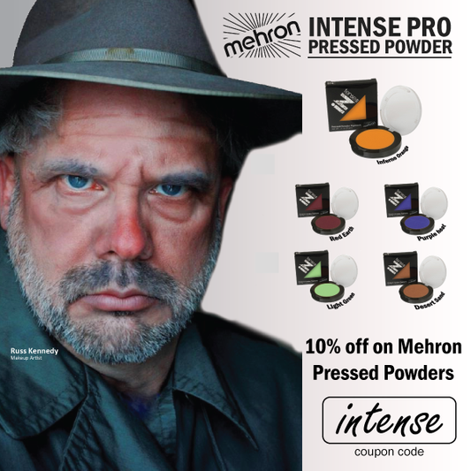 NEW Mehron Intense Pro Pressed Powders! 10% OFF!