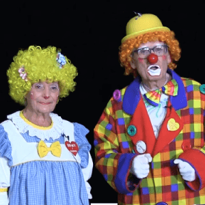 Video: 'How Tall Are You?' Clown Skit with Binky and Jerital