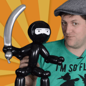 Video: One-Minute Ninja Balloon Art by Balloon Josh