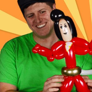 Video: Shazam Balloon Art by Balloon Josh