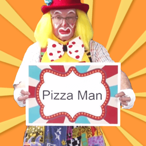 Video: Pizza Man with Silly Dilly and JJ (Clowns on Call)