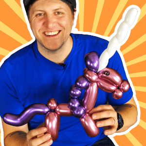 Video: Unicorn Line Work Balloon Art by Balloon Josh