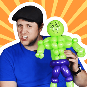 Intermediate Hulk Line Work Balloon by Balloon Josh