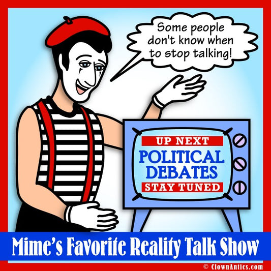 Candidate debate cartoon