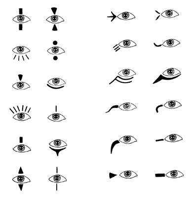 Clown Eye Templates