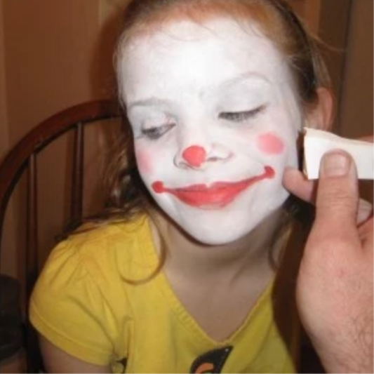 How To Face Paint A Clown Face
