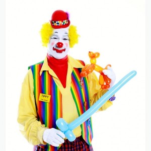 Hey clown can you make a balloon squirrel?