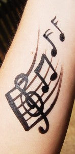 How to face paint quick and easy music notes