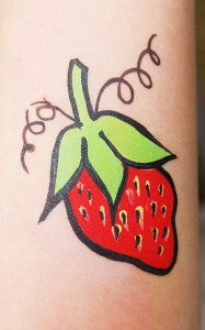 How to Face Paint a Quick and Easy Strawberry