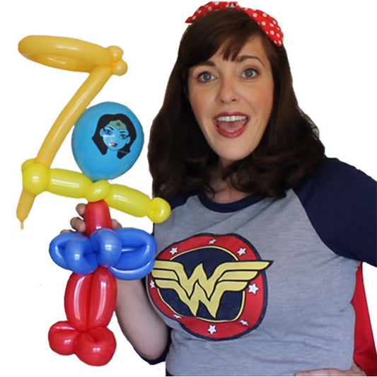 Fast Design Wonder Woman Balloon Video by Michelle Marvel