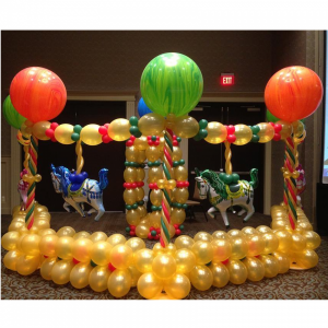 Balloon Sculpture Contest Winner β The Balloon Carousel
