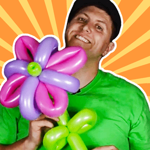 Fantasy Flower Balloon Art Tutorial by Balloon Josh