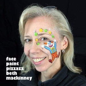 Juggling clown face painting tutorial