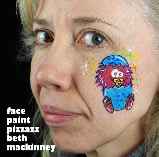 Baby Monster Face Paint Tutorial