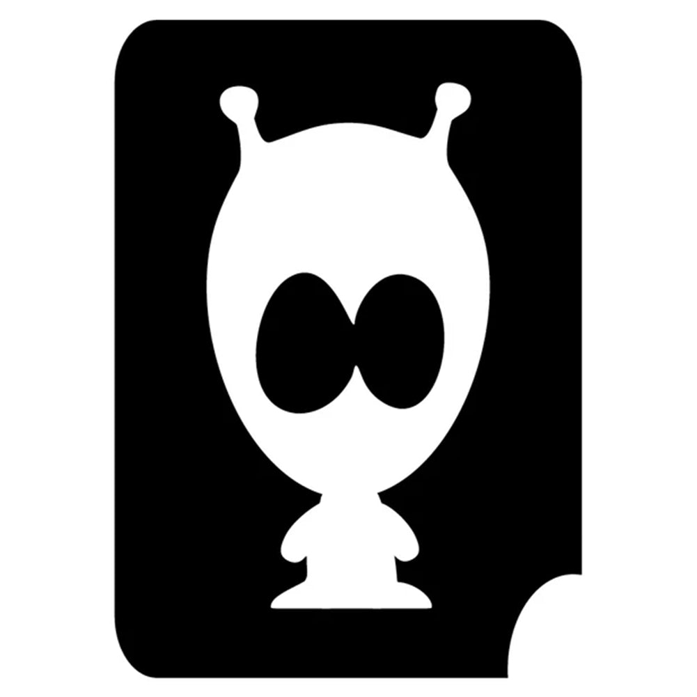 Art Factory Glitter Tattoo Stencil - Alien (421) - 5 Pack