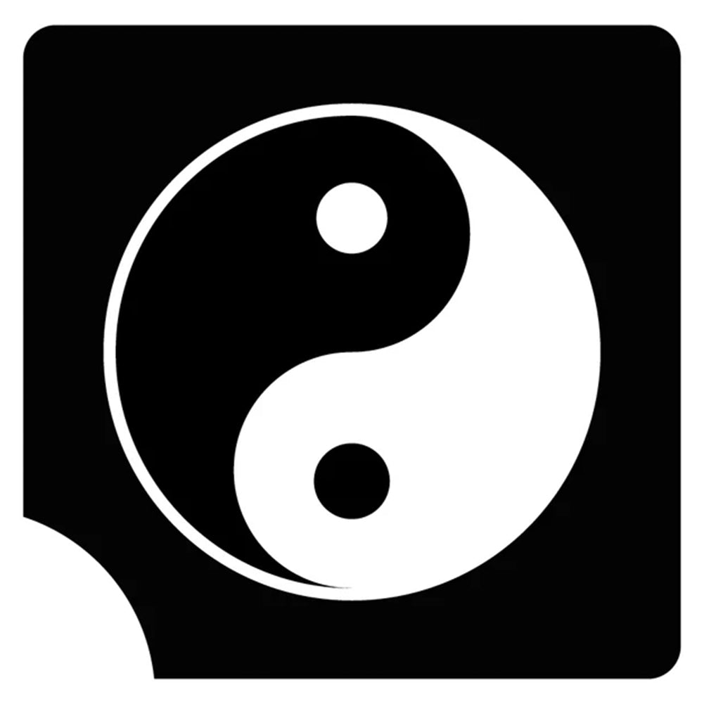 Art Factory Glitter Tattoo Stencil - Ying Yang Perfect (591) - 5 Pack