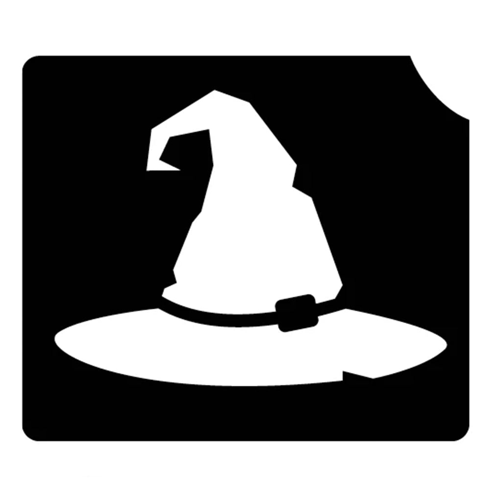 Art Factory Glitter Tattoo Stencil - Witch Hat (858) - 5 Pack