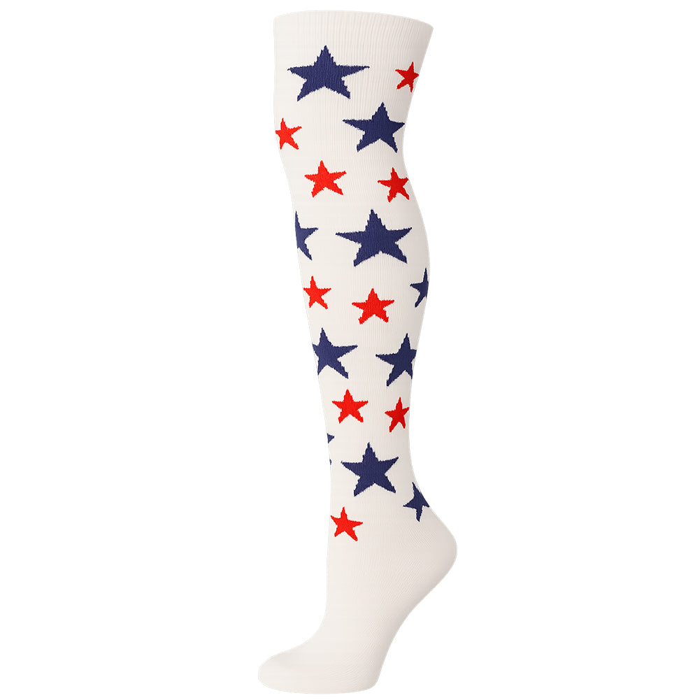 AJ's Socks - White w/ Stars