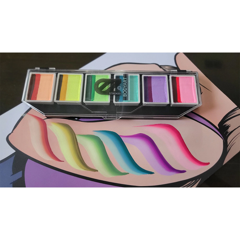 EZStrokes Body Art UV GLOW Cotton Candy Palette by Susy Amaro