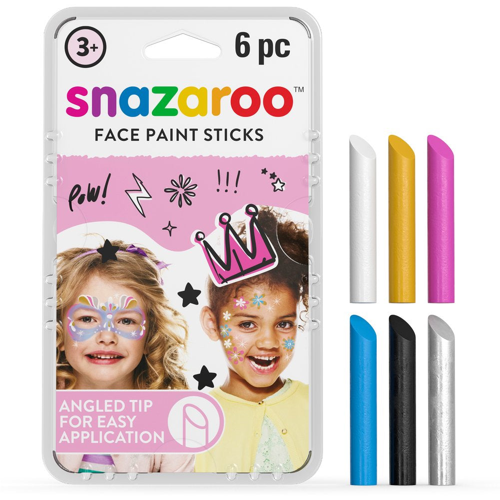 Snazaroo Girl's Face Painting Crayons (6 Colors)