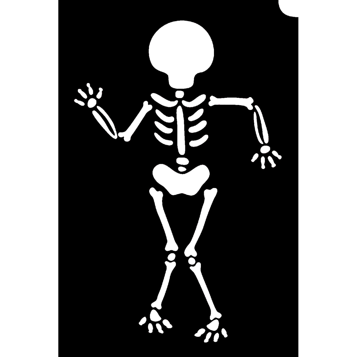 GBA Glimmer Tattoo Stencil - Skeleton (5/pk)