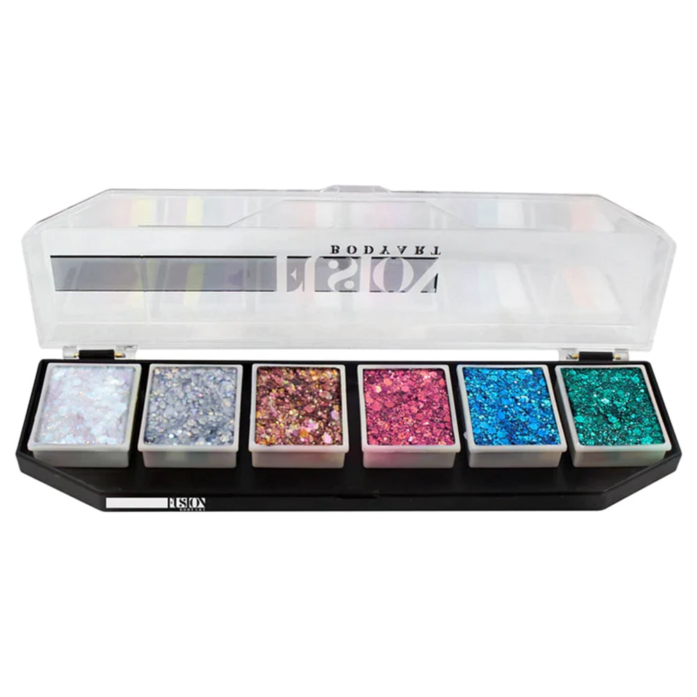 Fusion Body Art 6 Color Gala Sparkles Glitter Cream Palette