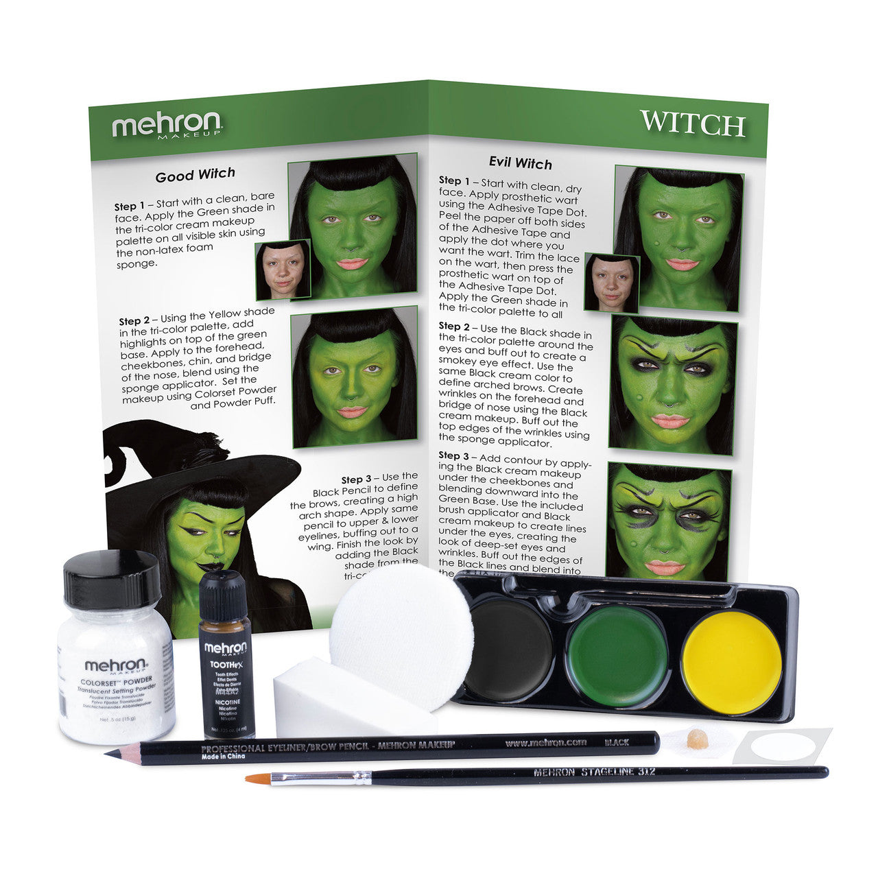 Mehron Premium Witch Character Kit