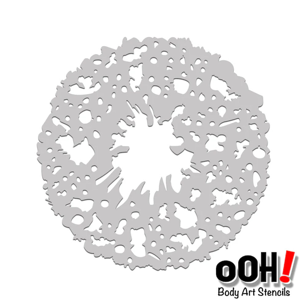 Ooh Stencils - Blood Splatter Sphere (S15)