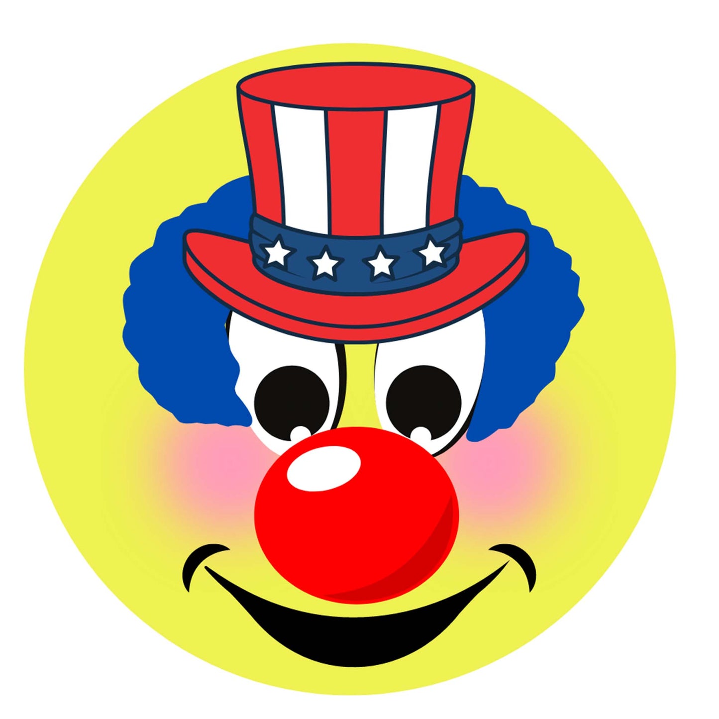 Smiley Patriotic Stickers