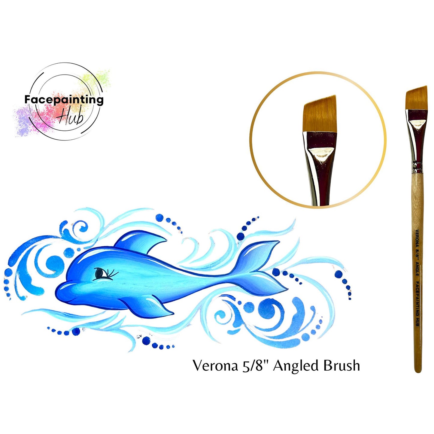 Facepainting Hub Verona (5/8") Angle Brush