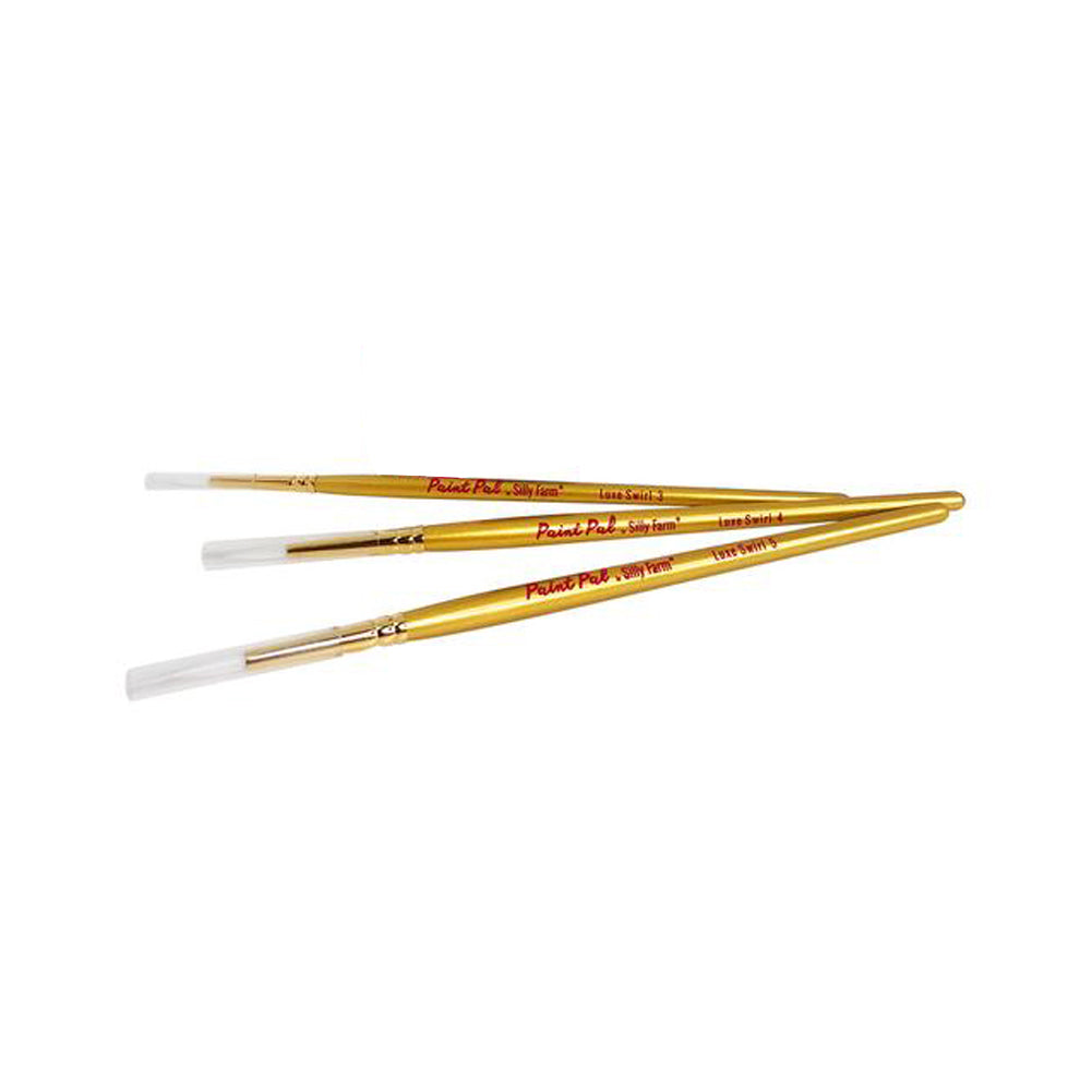 Silly Farm 3 Piece Luxe Swirl Brush Set