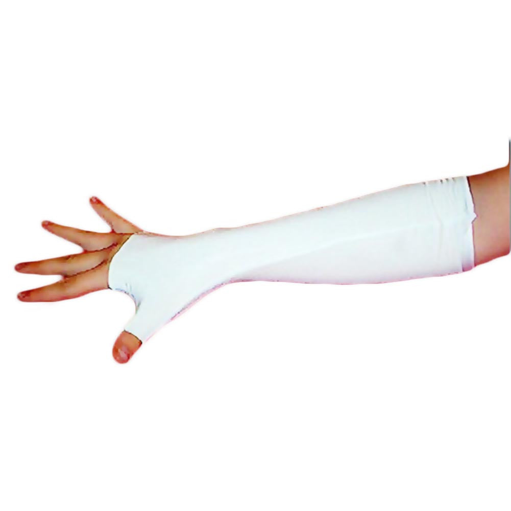 Spandex Clown Glove Extenders - White (Pair)