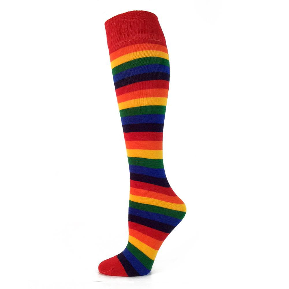 Adults Striped Socks - 6 Color Rainbow