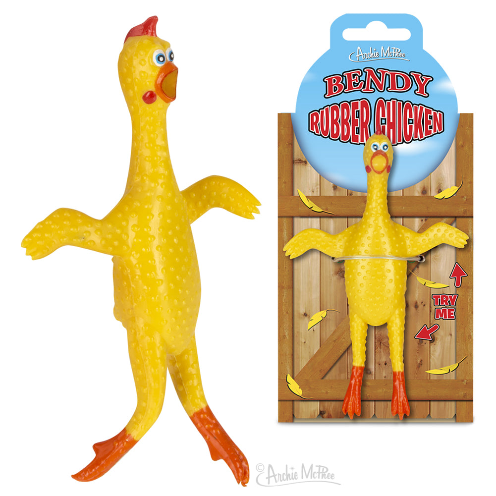 Bendy Rubber Chicken (5")