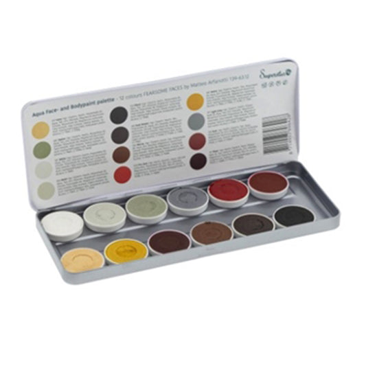 Superstar Fearsome Faces Palette By Matteo Arfanotti (12 x 5 gm)