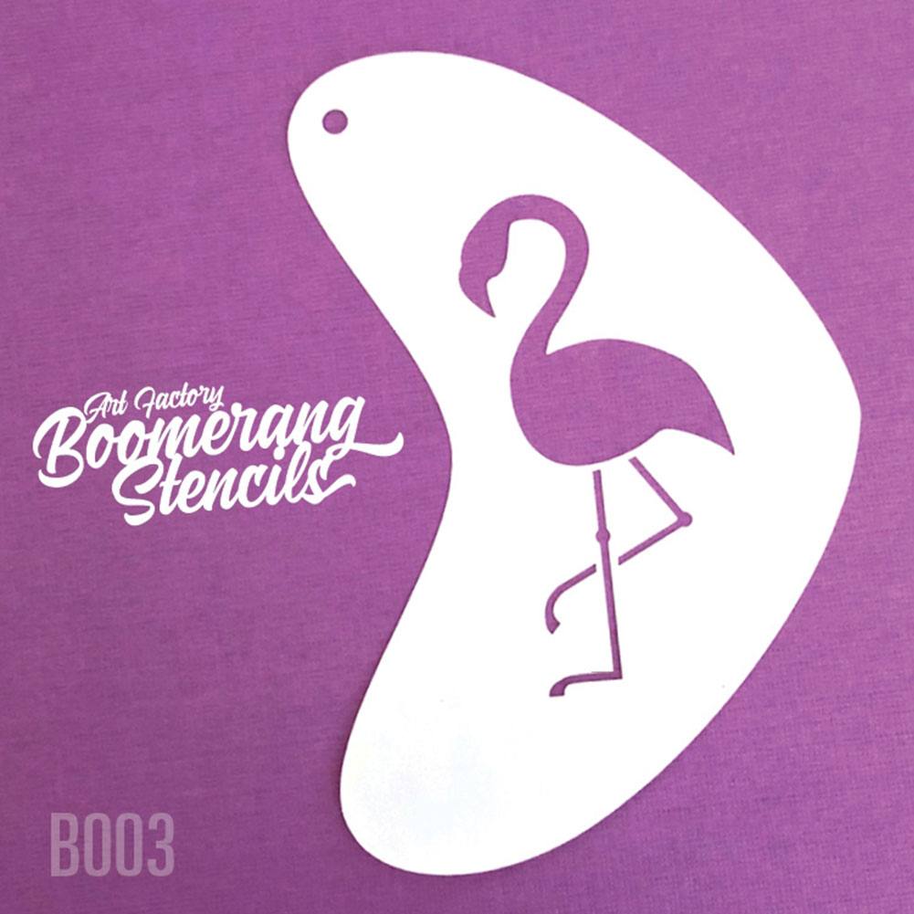 Art Factory Boomerang Face Painting Stencil - Flamingo