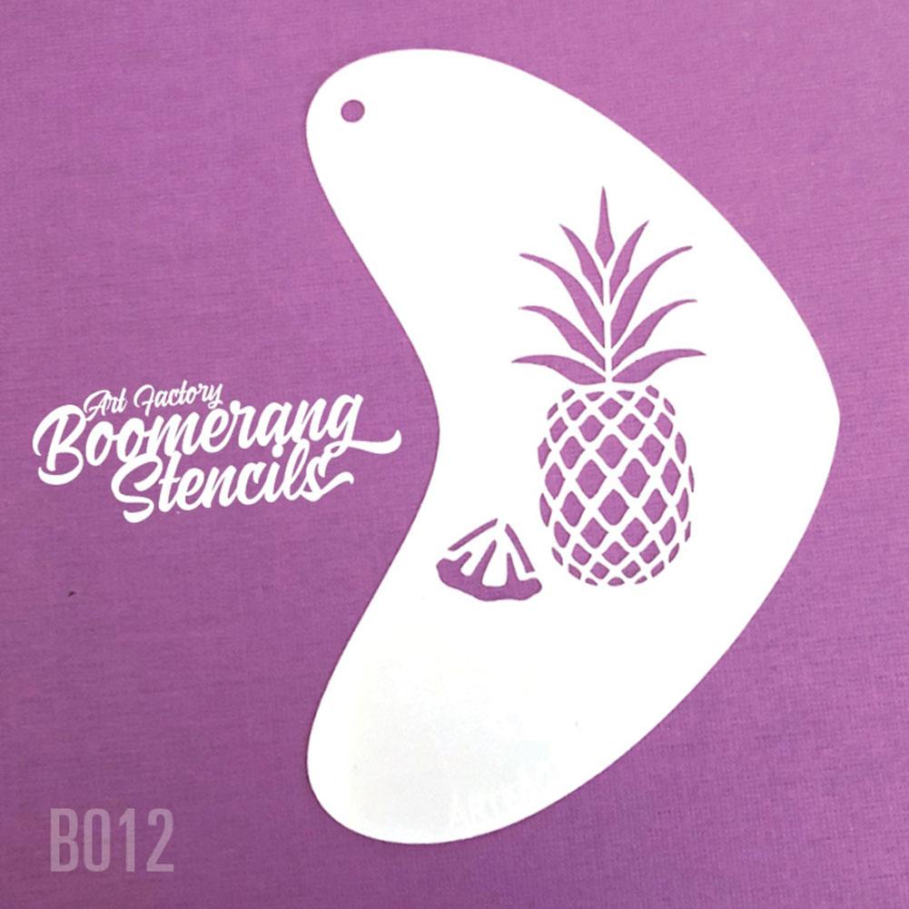 Art Factory Boomerang Face Painting Stencil - Pineapple