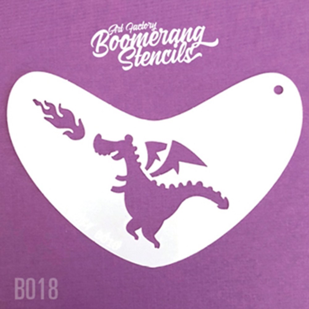 Art Factory Boomerang Face Painting Stencil - Cute Dragon