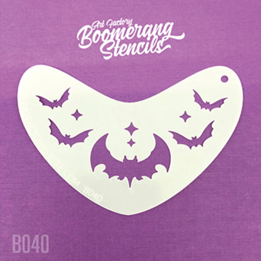 Art Factory Boomerang Face Painting Stencil - Bat Crown