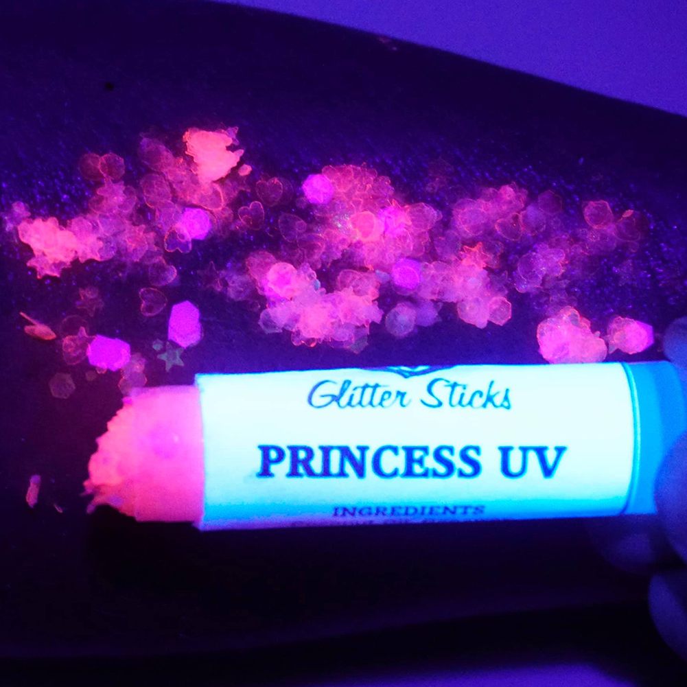 Creative Faces Chunky Glitter Stick - Princess UV